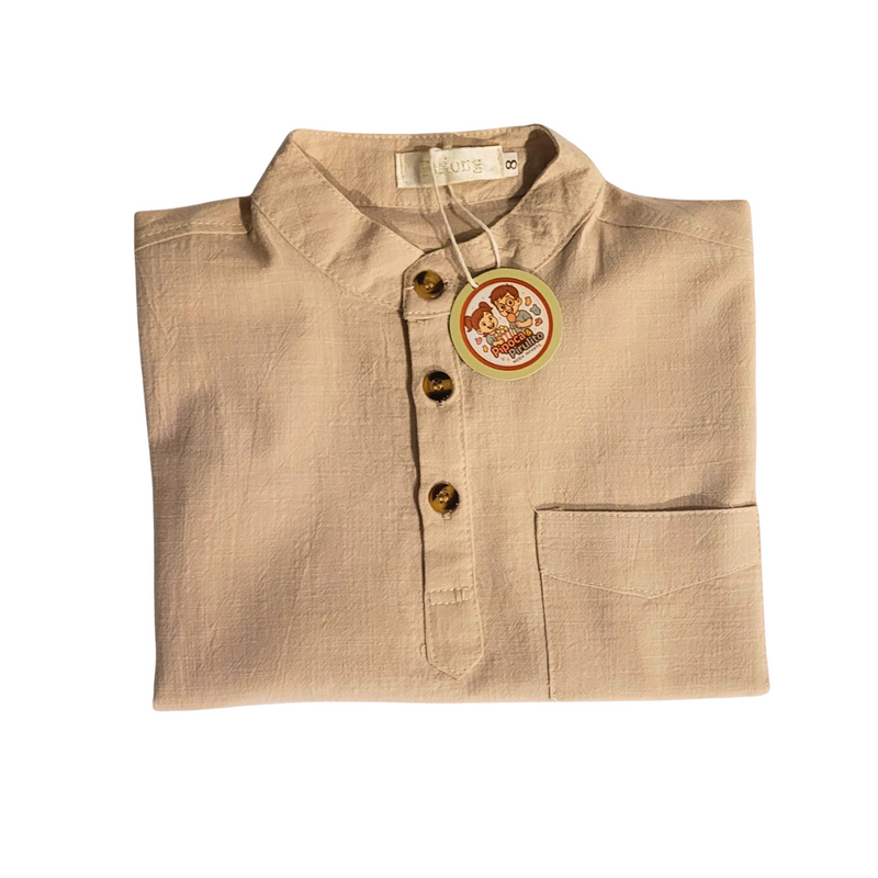 CAMISA SOCIAL MENINO GOLA PADRE