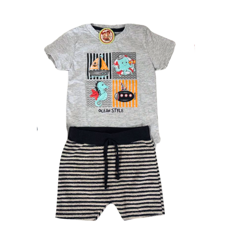 CONJUNTO BERMUDA E CAMISETA