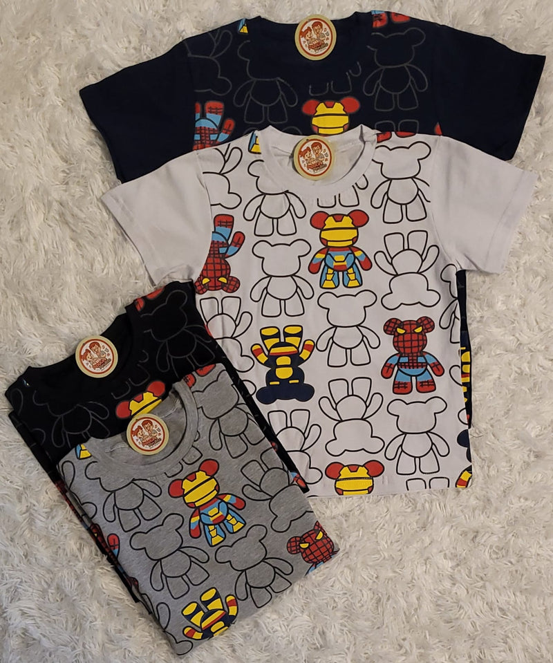 CAMISETA URSO COLORIDO