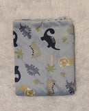 MANTA ACETINADA 0,75X 100CM DINOSSAURO