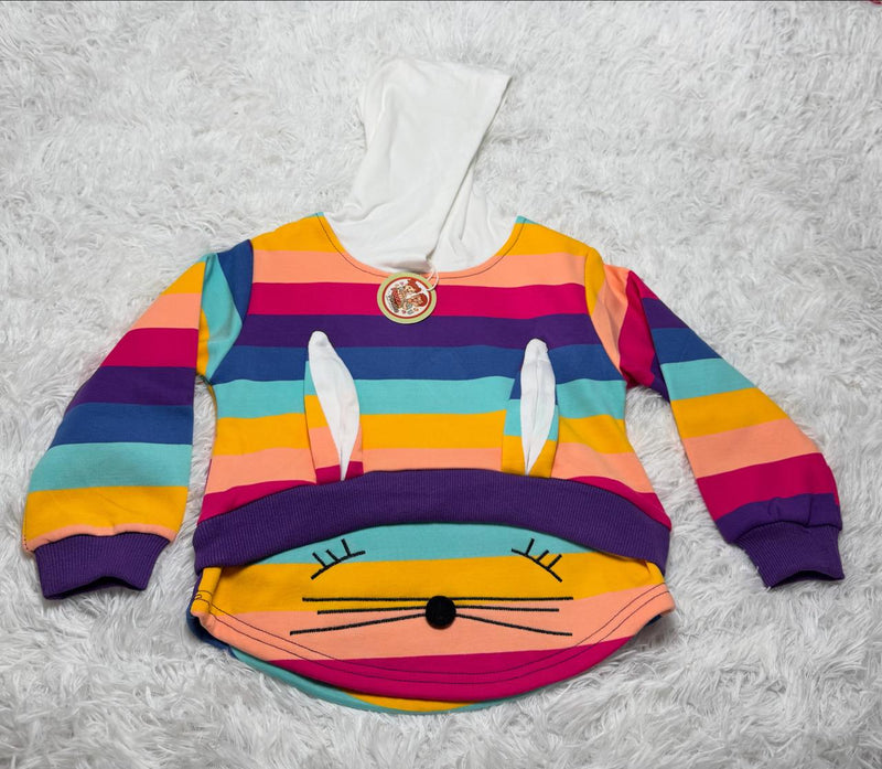 CASACO MOLETON COLORIDO COELHO